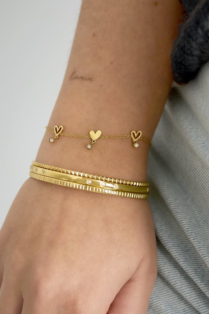Stainless Steel Chain Bracelets Heart Casual Daily Simple Series Women's jewelry h5Picture2